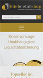 Mobile Screenshot of edelmetallshop.com